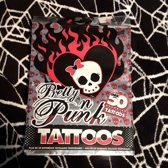 Savvi Accessories New Pretty N Punk Tattoos Set Of Over 5 Temporary